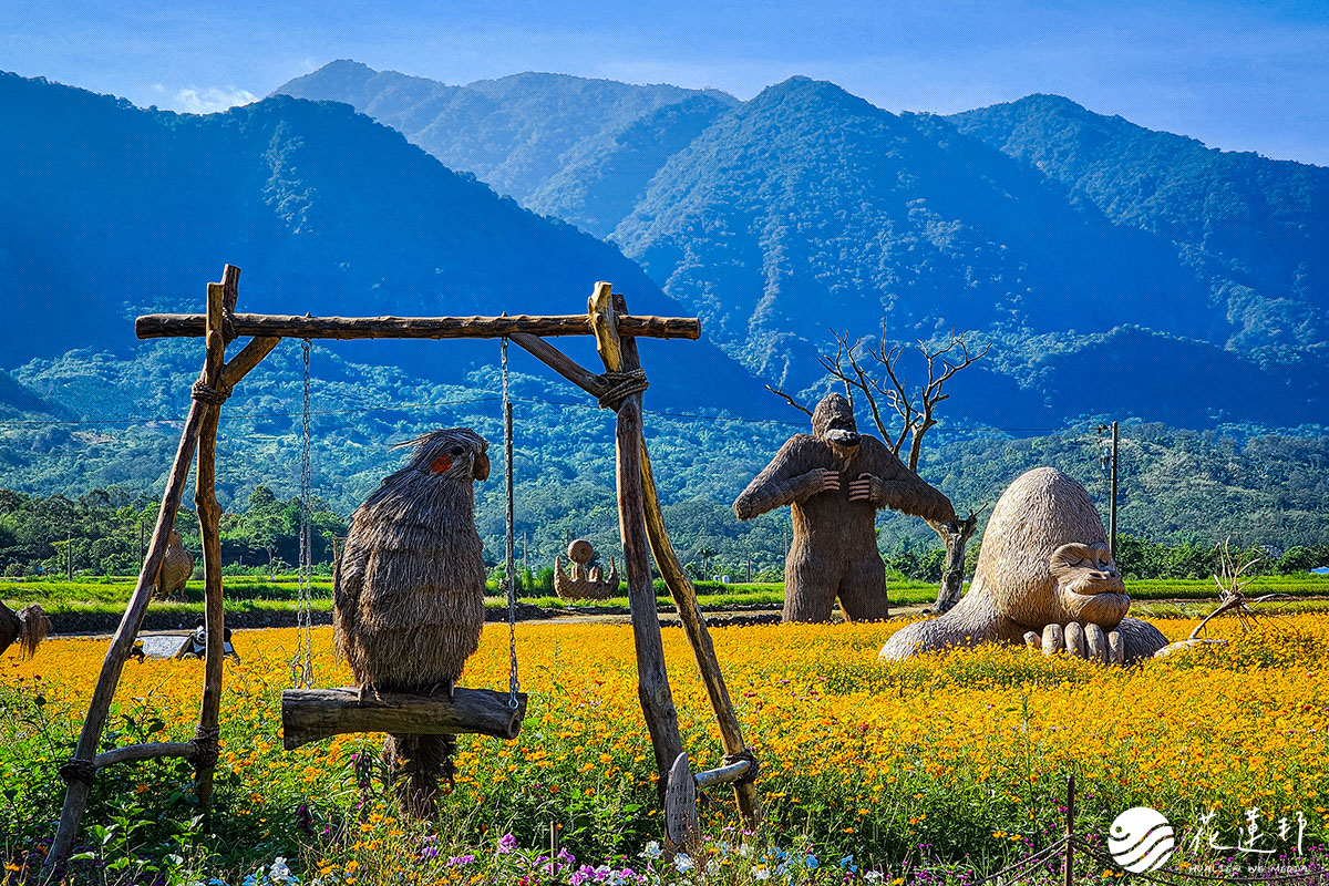 花蓮富里稻草藝術季-動物迷蹤-稻翼之歌